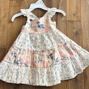 Catherine Malandrino Kids Dress in Cream and Blue